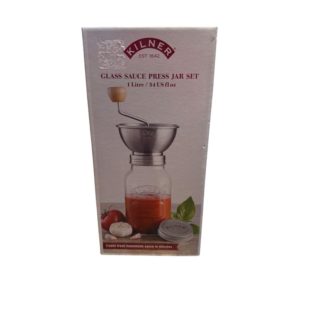 Kilner sauce press jar set new